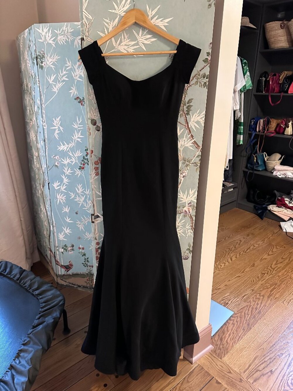 Beyliss Black Mermaid Maxi Evening Gown Size 36